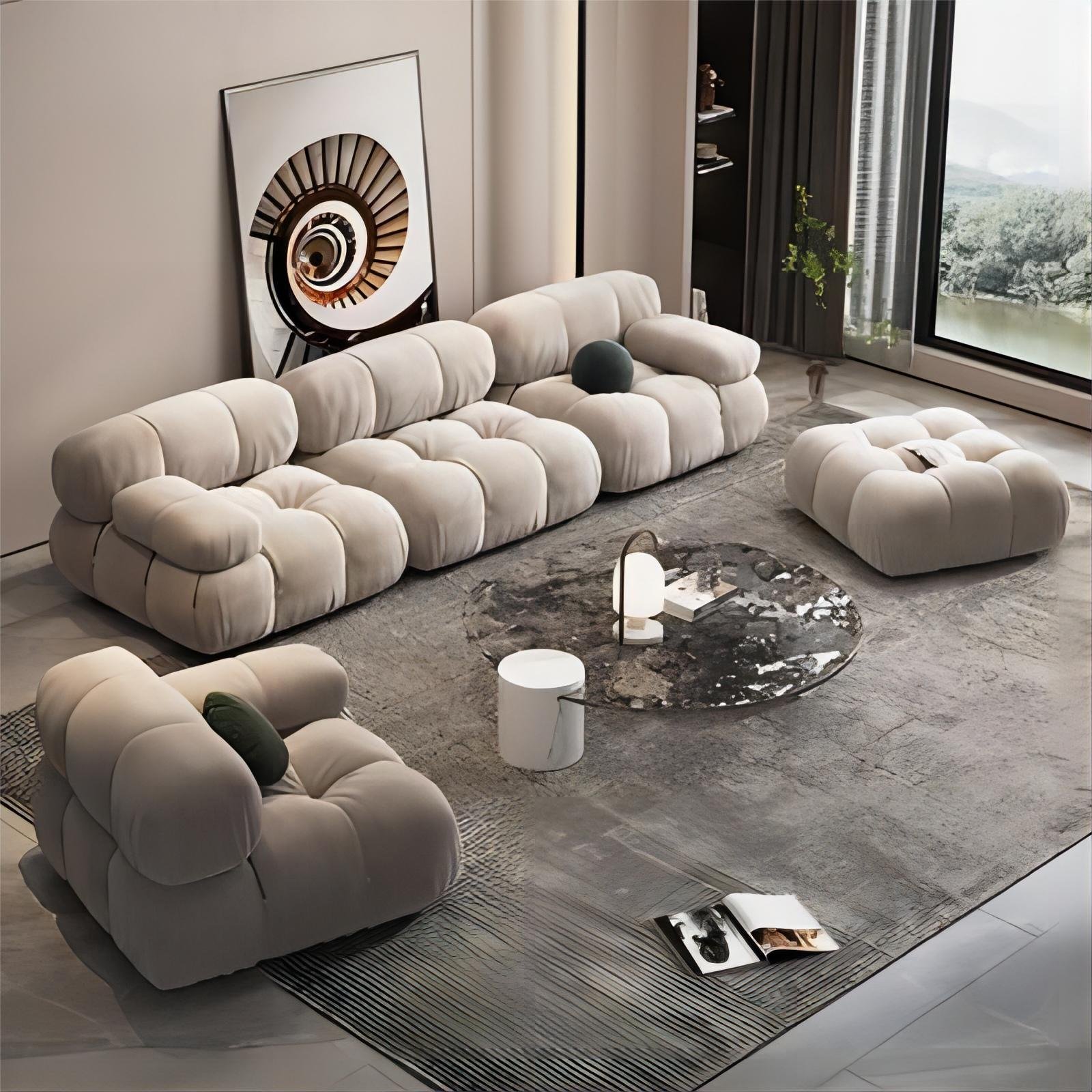 Indoor Living Room Sofas Mario Bellini Modular Sofa