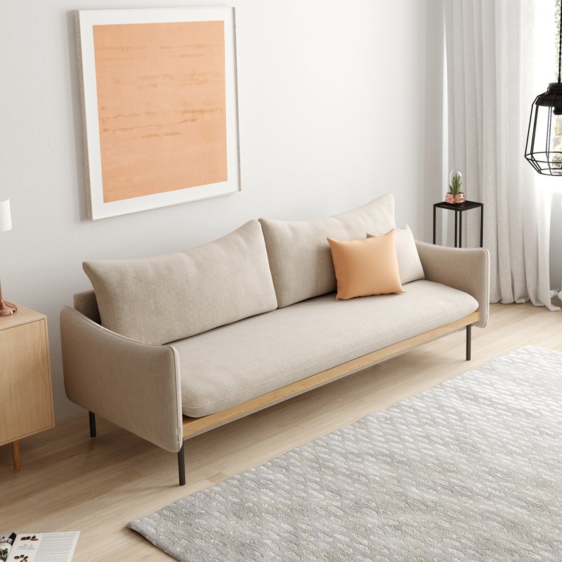 Modern living room nordic linen fabric sofa set furniture modern