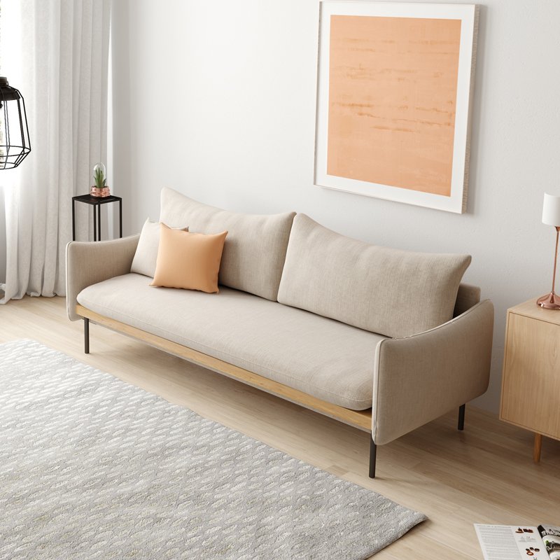 Modern living room nordic linen fabric sofa set furniture modern