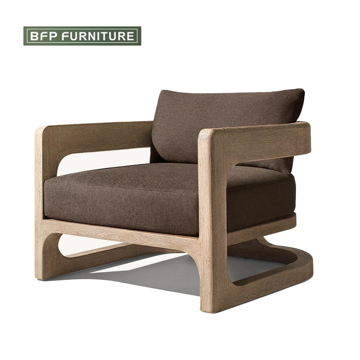 BFP HOME Garden Patio Furniture Outdoor Sofa Set Teak Wood Sofa Teak Outdoor Furniture