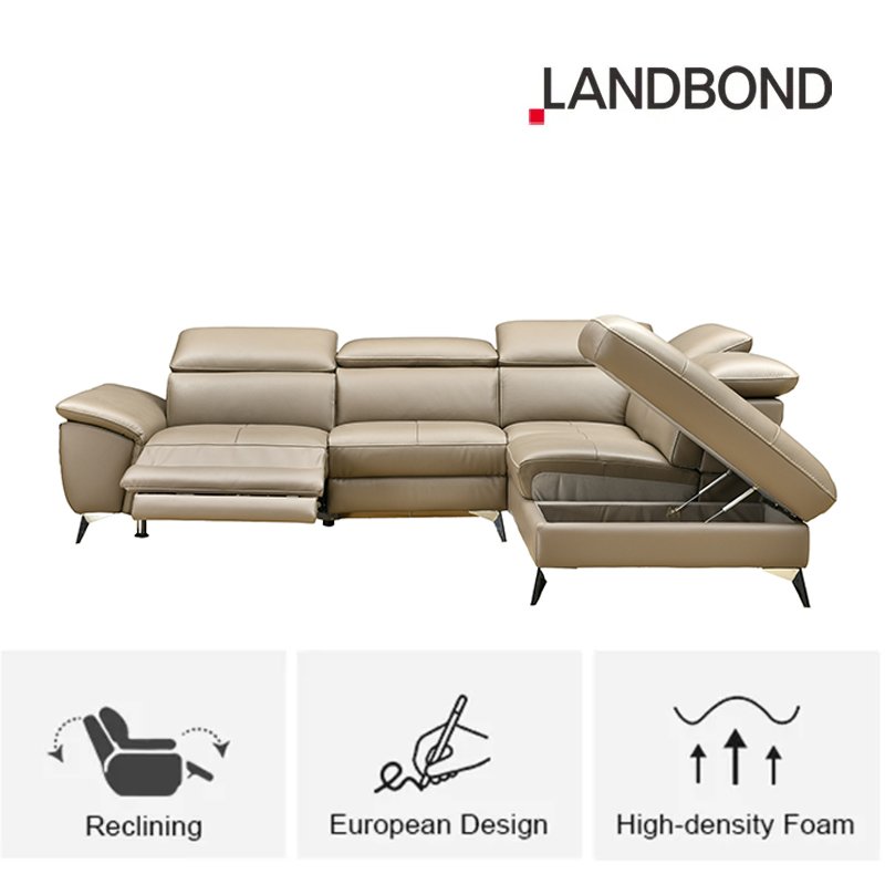 European Modern sofa Electric function reclining seat leather Living Room Sofa Set Furniture Italian design