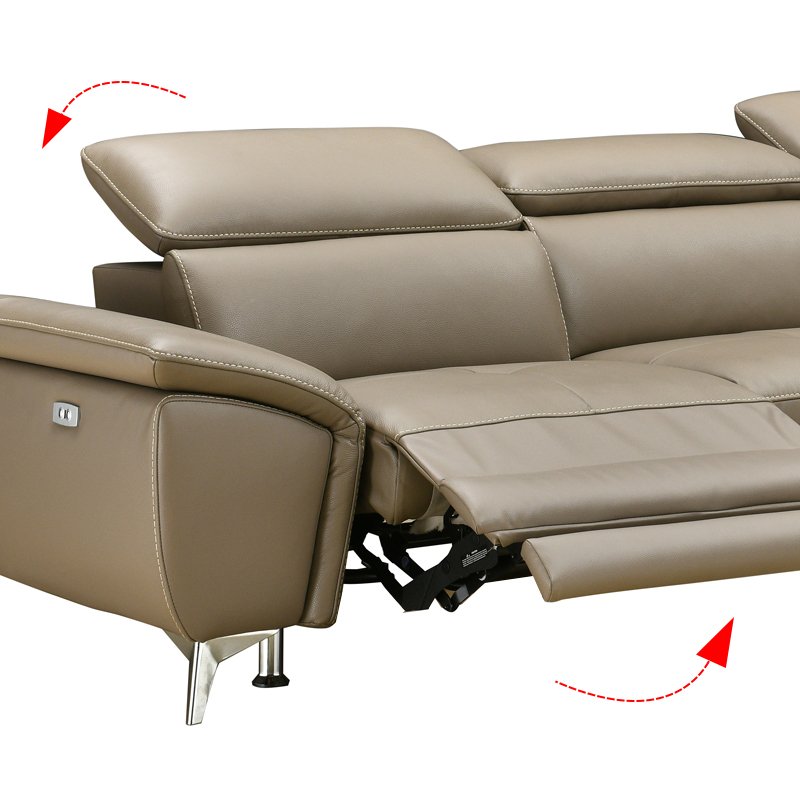 European Modern sofa Electric function reclining seat leather Living Room Sofa Set Furniture Italian design