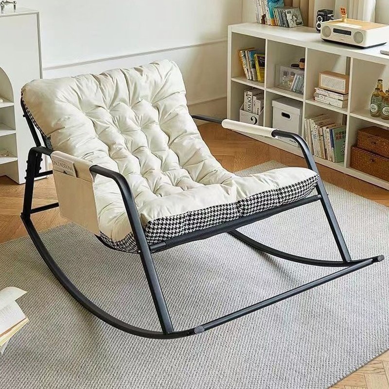 Luxury Sofa Leather Microfiber Fabric Nordic Rocking Hotel Chair Modern Home Couch Sectional Set Furniture Living Room Sofas