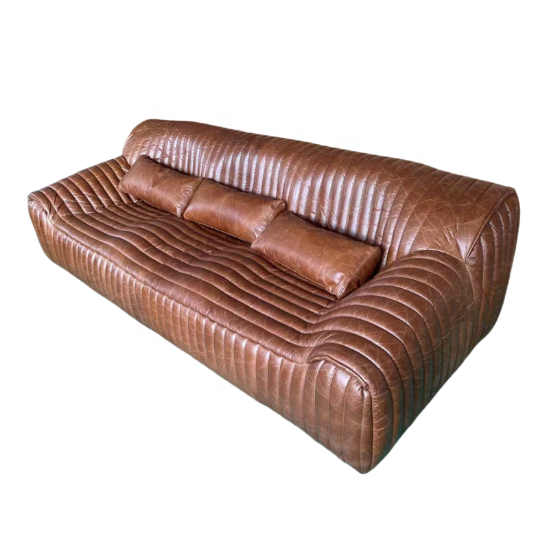 hot selling luxury 100% top grain leather couch living room home office hotel sofa furniture leather couch sofa European