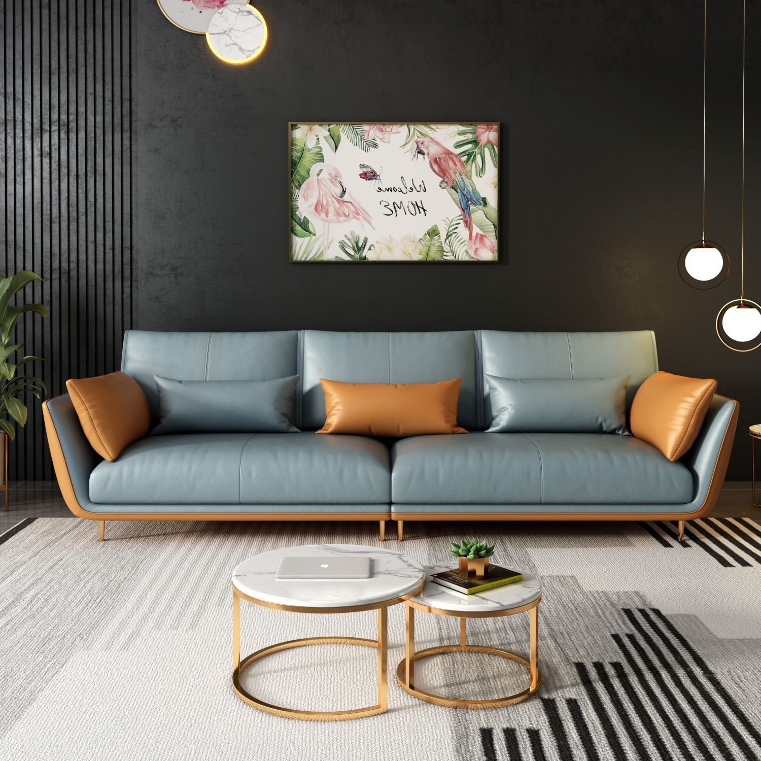 Hot Sale top layer cowhide sofa set design couch living room sofa small home furniture real leather Sofas