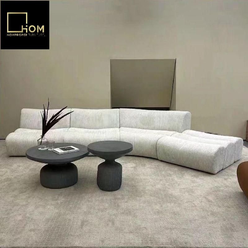 Bamboo sofa Italian minimalist living room furniture Netflix creative designer models shaped combination fabric sofa