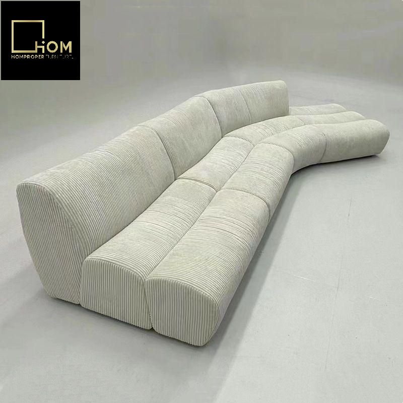 Bamboo sofa Italian minimalist living room furniture Netflix creative designer models shaped combination fabric sofa