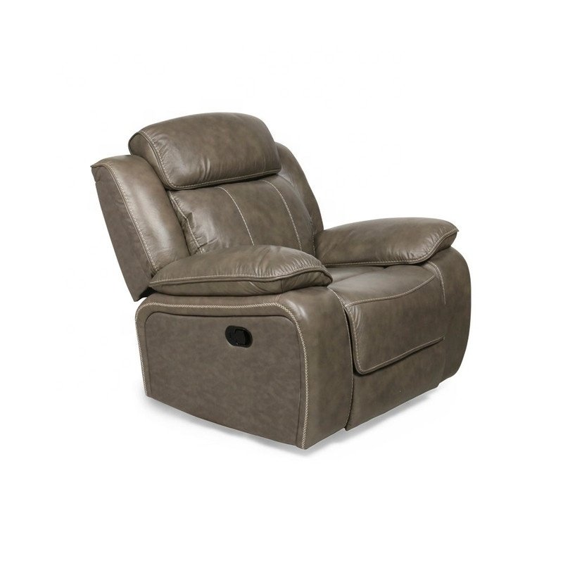 Modern germany living room furniture Top grain leather recliner sofa with console and draw table