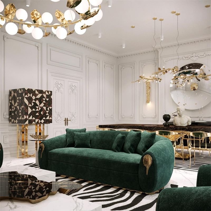 Customizable 7 Seater Italian Modern Furniture Design Living Room Sofas Couch Combination Sofa Set Furniture In Living Room