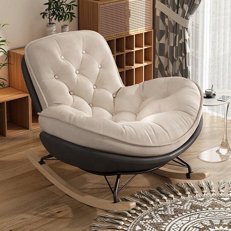 Luxury Sofas Rocking Leather Velvet Wood Nordic Office Hotel Chair Modern Home Couch Sectional Set Furniture Living Room Sofas