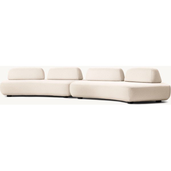 Luxury complete furniture living room upholstery movable backrest sectional indoor sofa