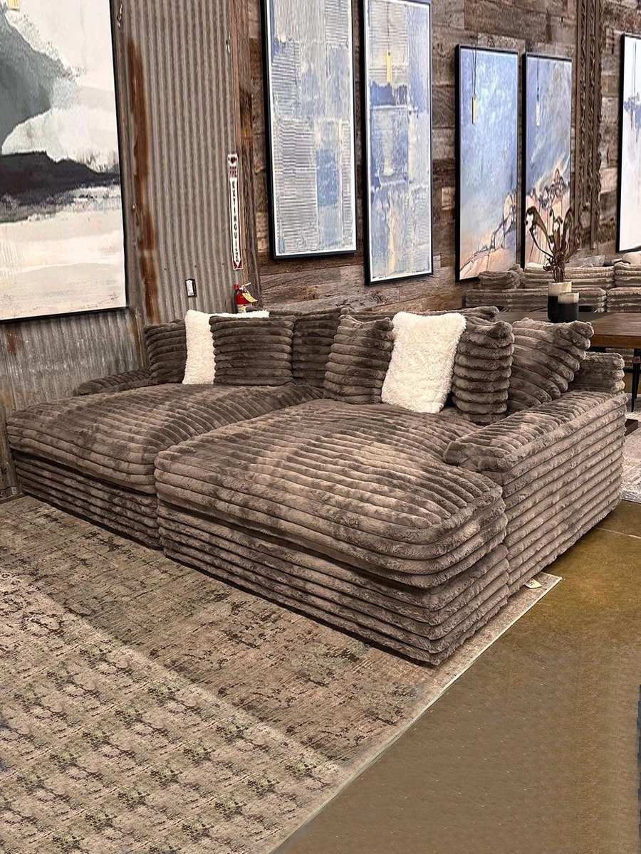 Single And Loveseat Living Room Hot Selling Thick Striped Corduroy Modular Sectional Sofa Couch Set