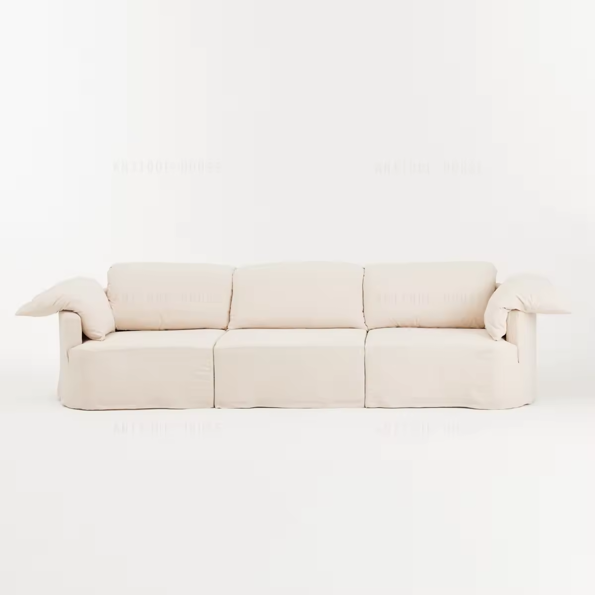 Minimalist Furniture Decor Light White Combination Modular Sofa Living Room Sofa Family Combo Sofa