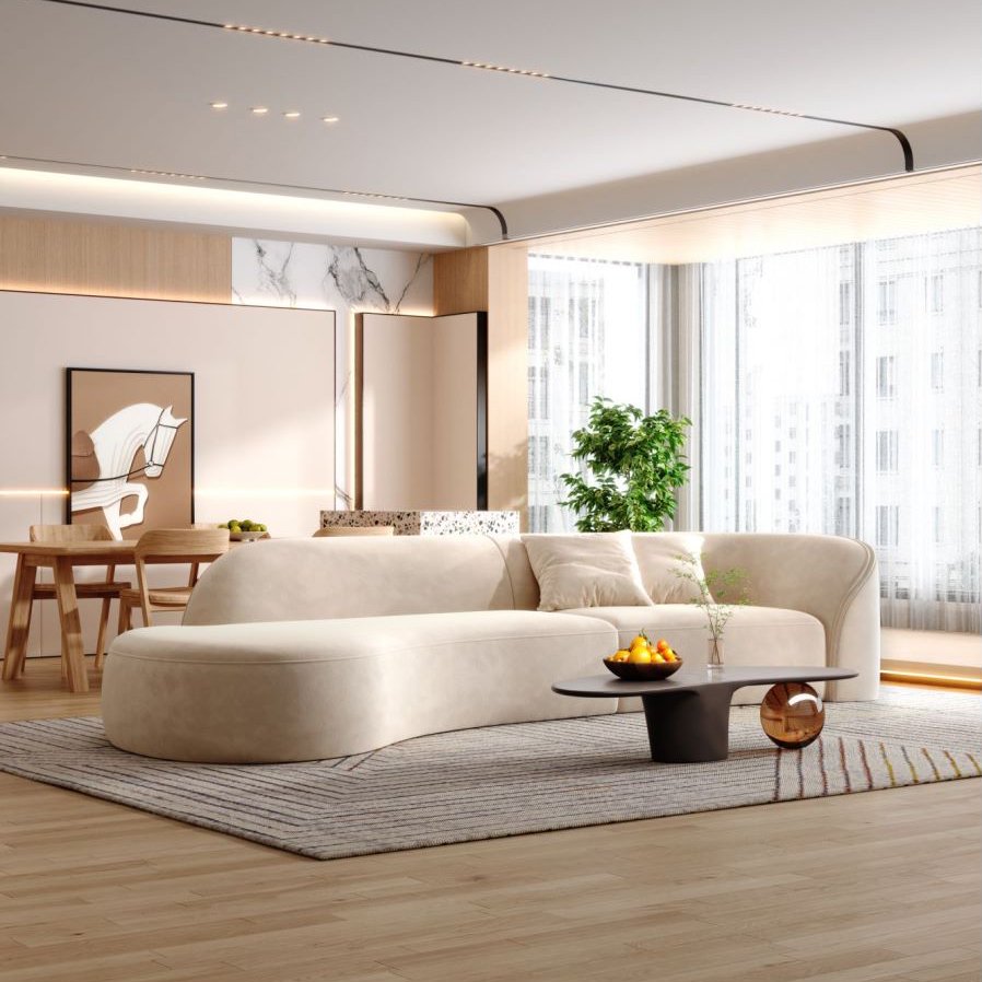 Sofa set furniture living room modern luxury white furniture for living room
