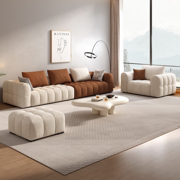 Hot Sale 2023 living room sofas modern new Italian minimalist Nordic modern sofa couch cat scratch fabric sofa set furniture