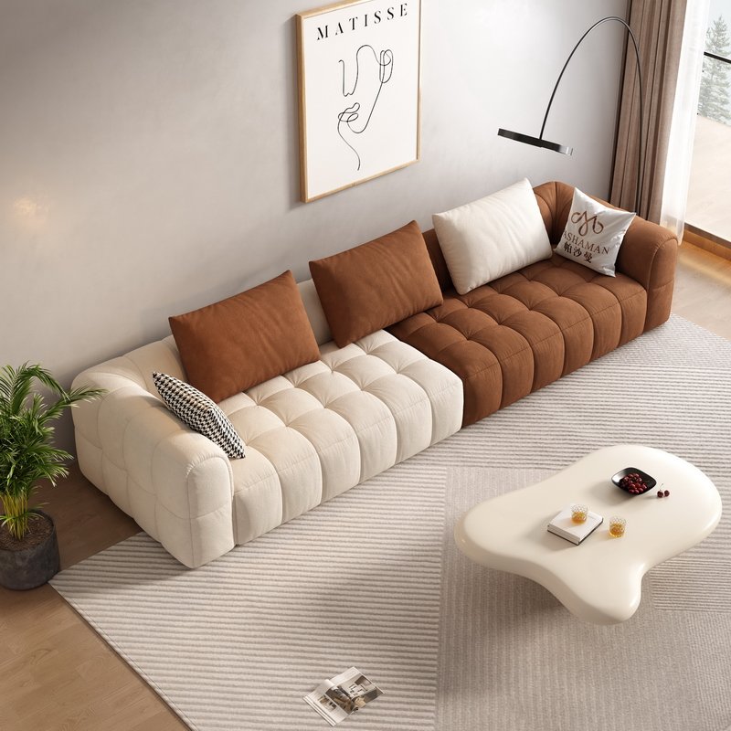 Hot Sale 2023 living room sofas modern new Italian minimalist Nordic modern sofa couch cat scratch fabric sofa set furniture