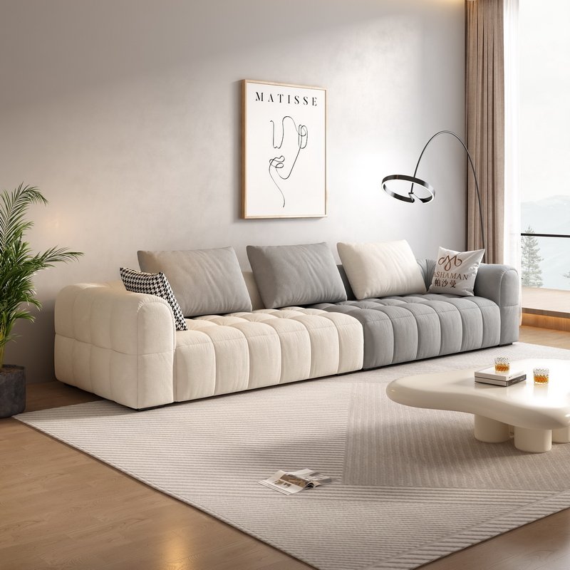 Hot Sale 2023 living room sofas modern new Italian minimalist Nordic modern sofa couch cat scratch fabric sofa set furniture