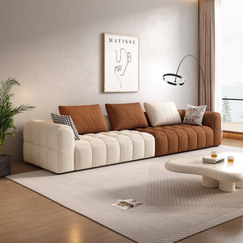 Hot Sale 2023 living room sofas modern new Italian minimalist Nordic modern sofa couch cat scratch fabric sofa set furniture
