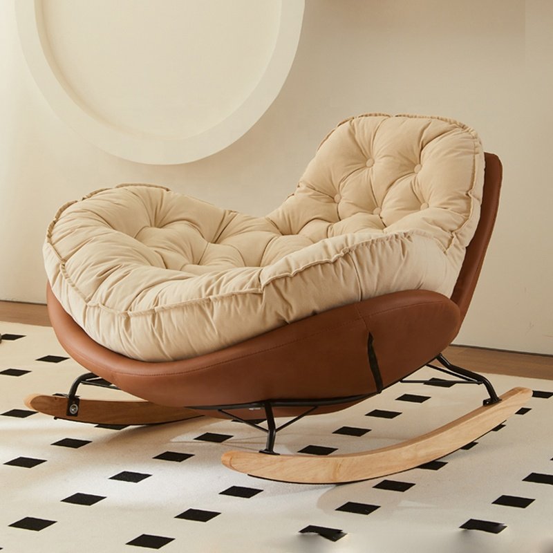 Luxury Sofa Rocking Leather Velvet Fabric Nordic Accent Lounge Chair Modern Home Couch Sectional Set Furniture Living Room Sofas