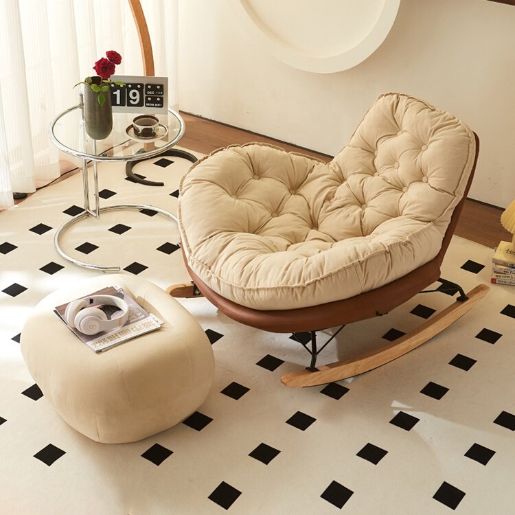 Luxury Sofa Rocking Leather Velvet Fabric Nordic Accent Lounge Chair Modern Home Couch Sectional Set Furniture Living Room Sofas