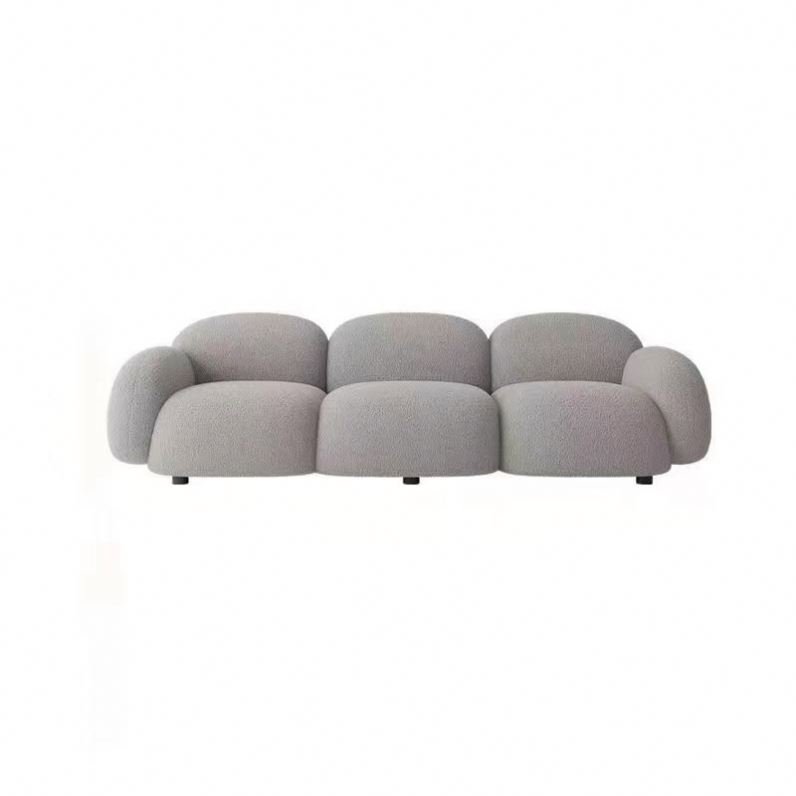 Modern Living Room Sofa Villa Hotel Supporting Furniture Light Luxury Style Simulation Leather Sofa 1 Piece Set Sofa Combination