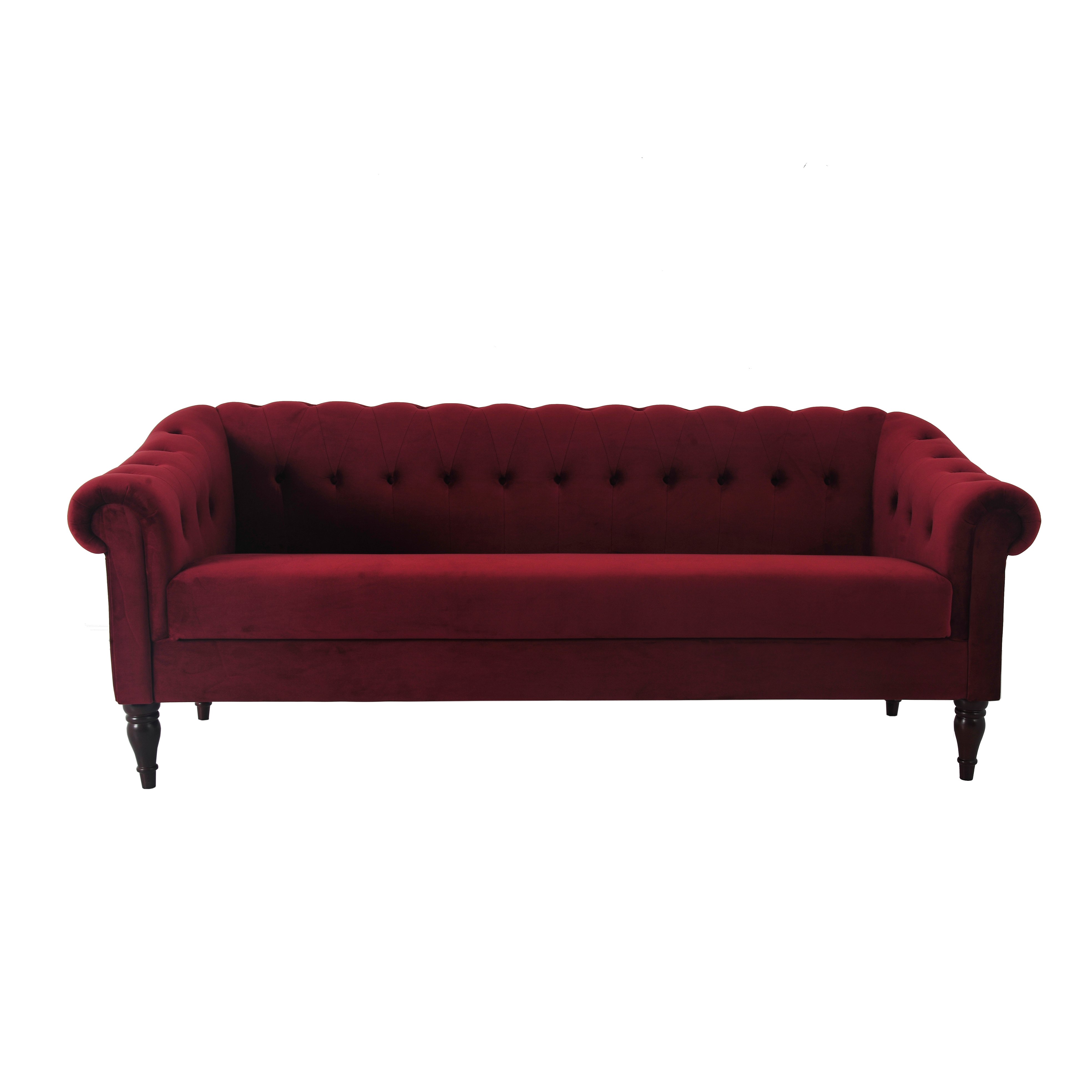 Nisco Vintage Luxury chesterfield Velvet 3 seater sofa For Living Room