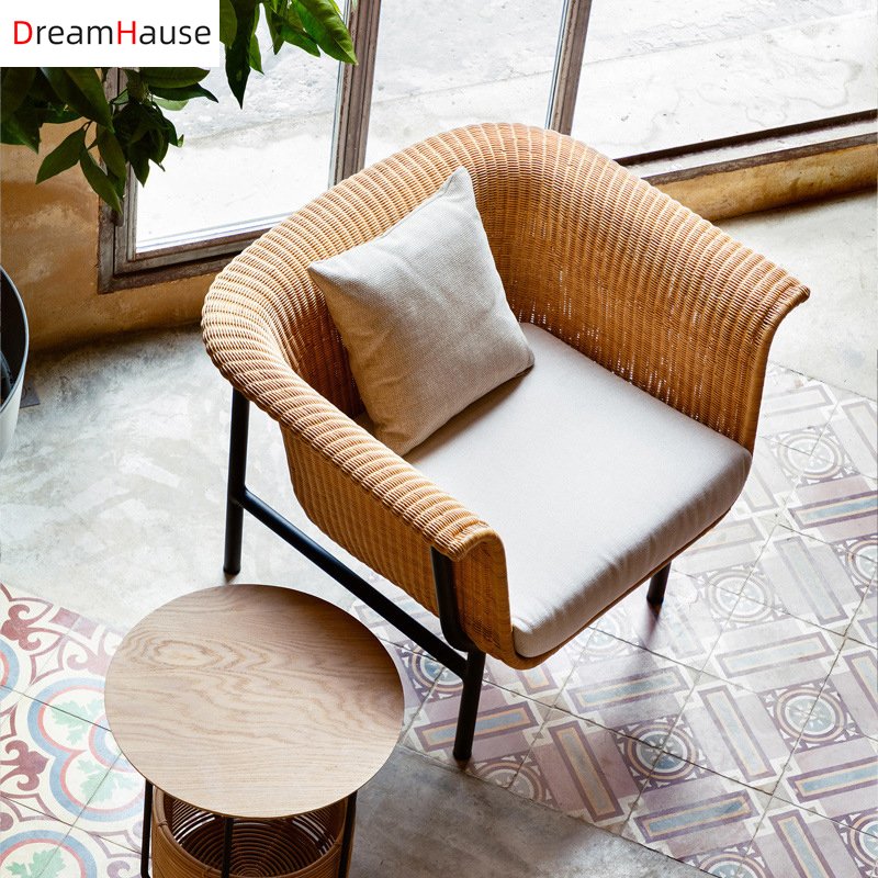 Dreamhause High Quality Outdoor Rattan Sofa Combination Garden Living Room Sofa Chair
