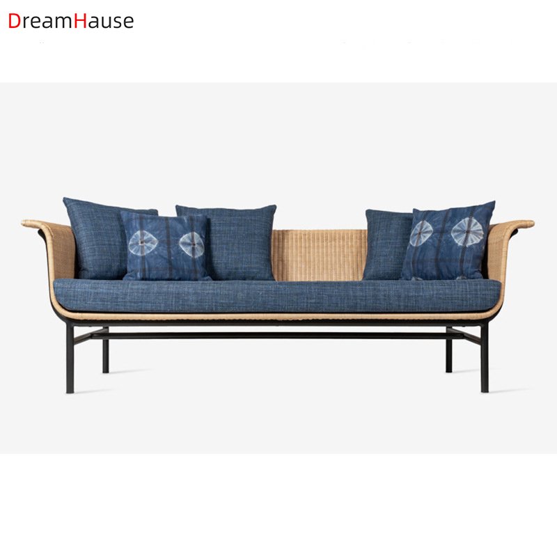 Dreamhause High Quality Outdoor Rattan Sofa Combination Garden Living Room Sofa Chair