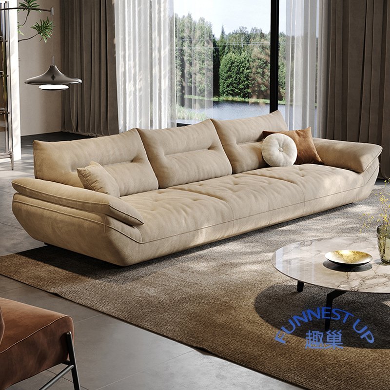 Italian Teddy Velvet Fabric couch living room sofas set bedroom decorative floor lamp sofa small cloud sailboat 4 seater sofa