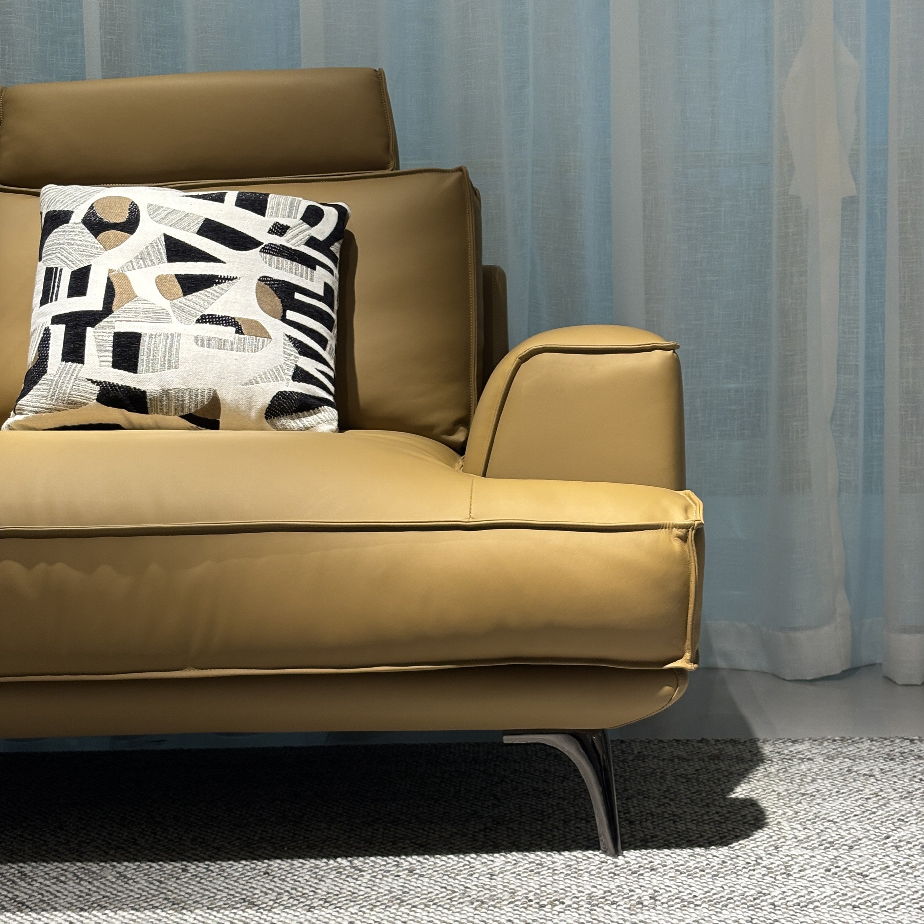 2024 New Nordic Designer Leather Couch Set Living Room Sofa Italian Premium Recliner Sofas for Home Hotel Villa Indoor