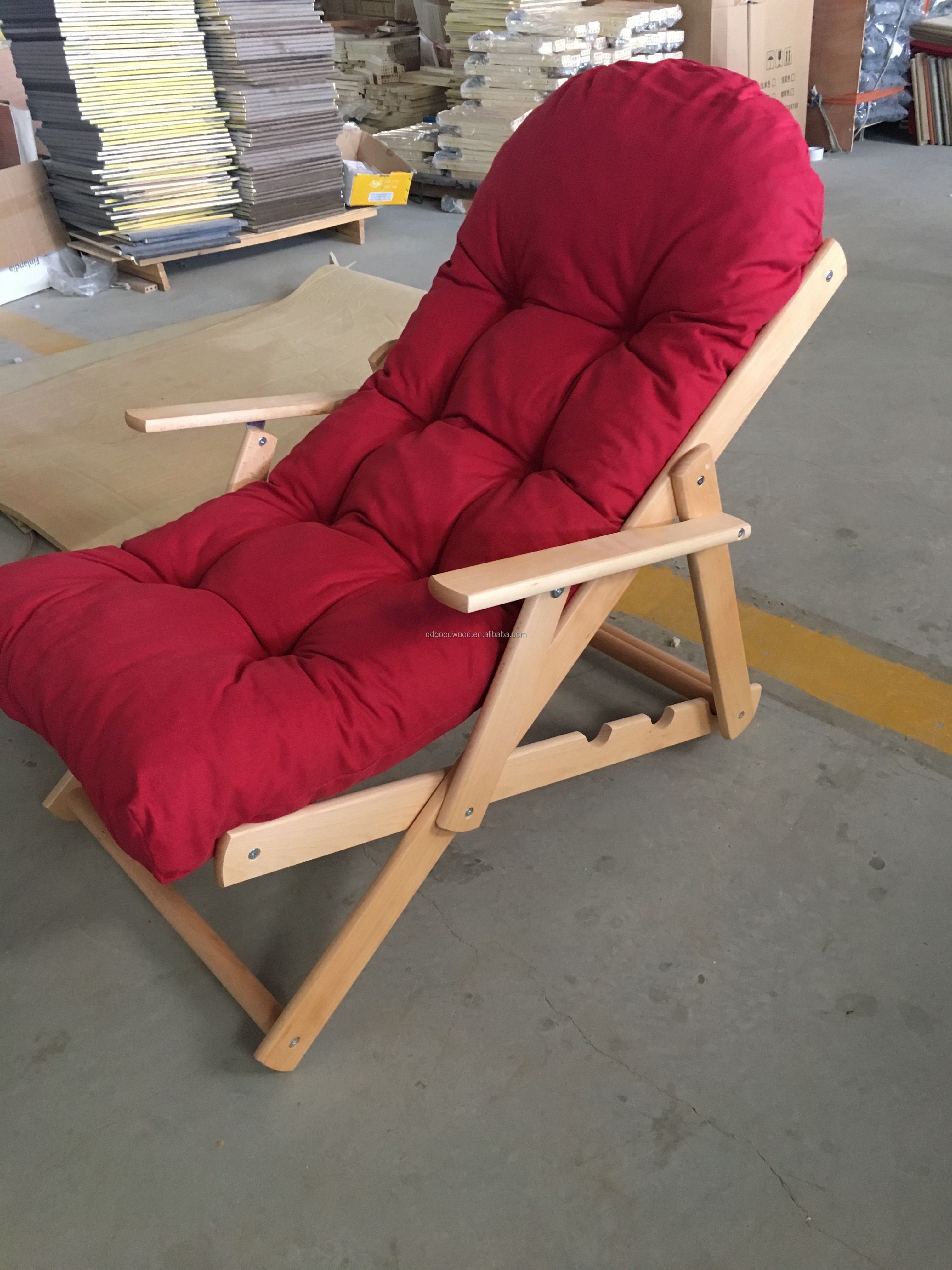 JIA MU JIA pine solid wood lazy chair wood chair
