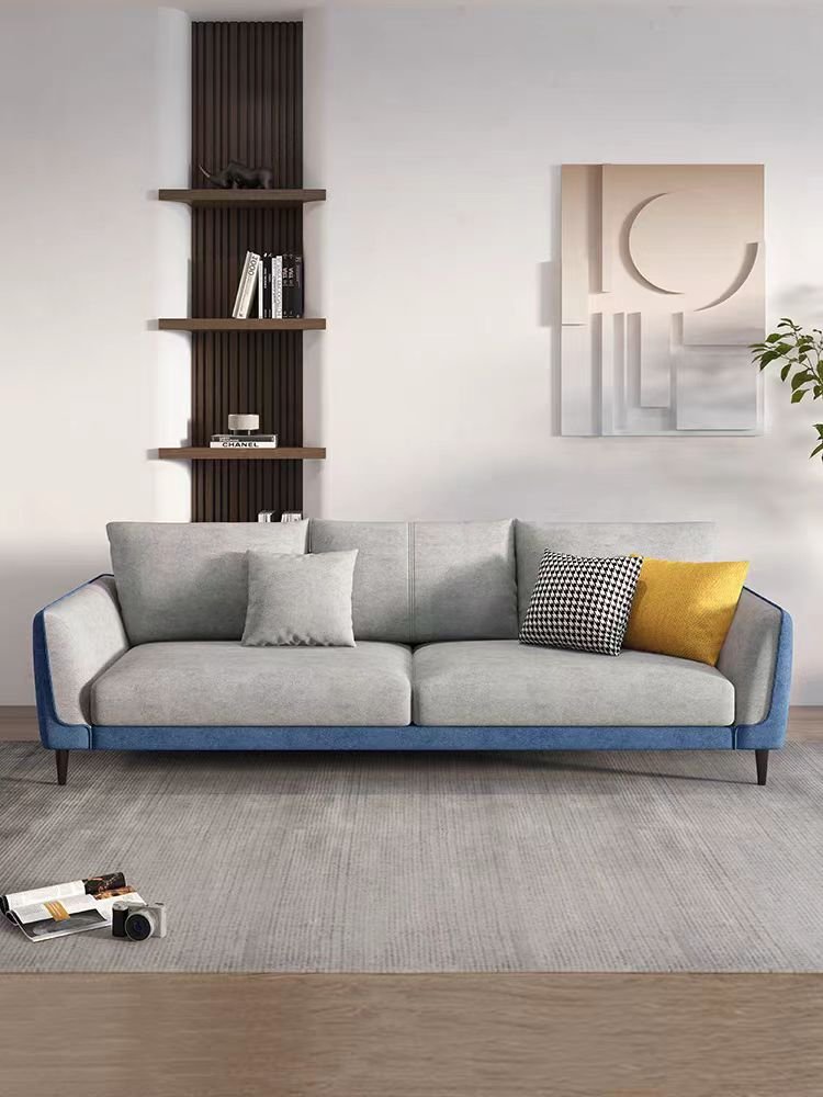 Light luxury minimal velvet wash technology cloth small household cloth sofa Nordic leather art living room apartment sofa set