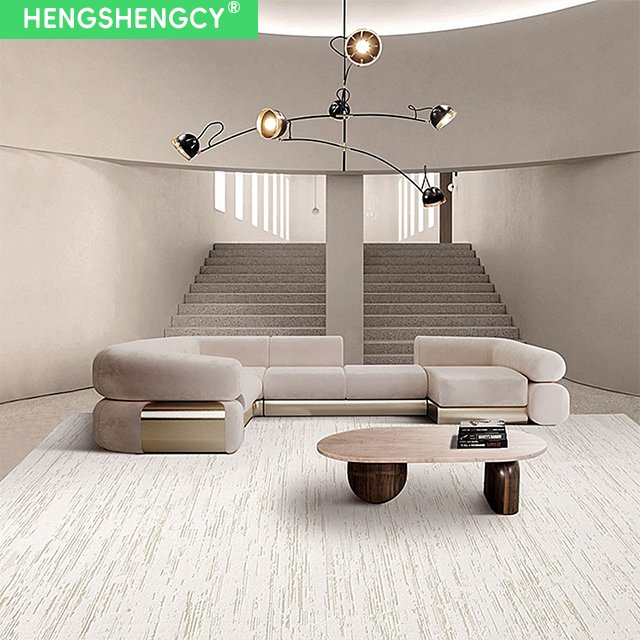 Modern simple design sofa set green velvet leather Italian casual living room sofa