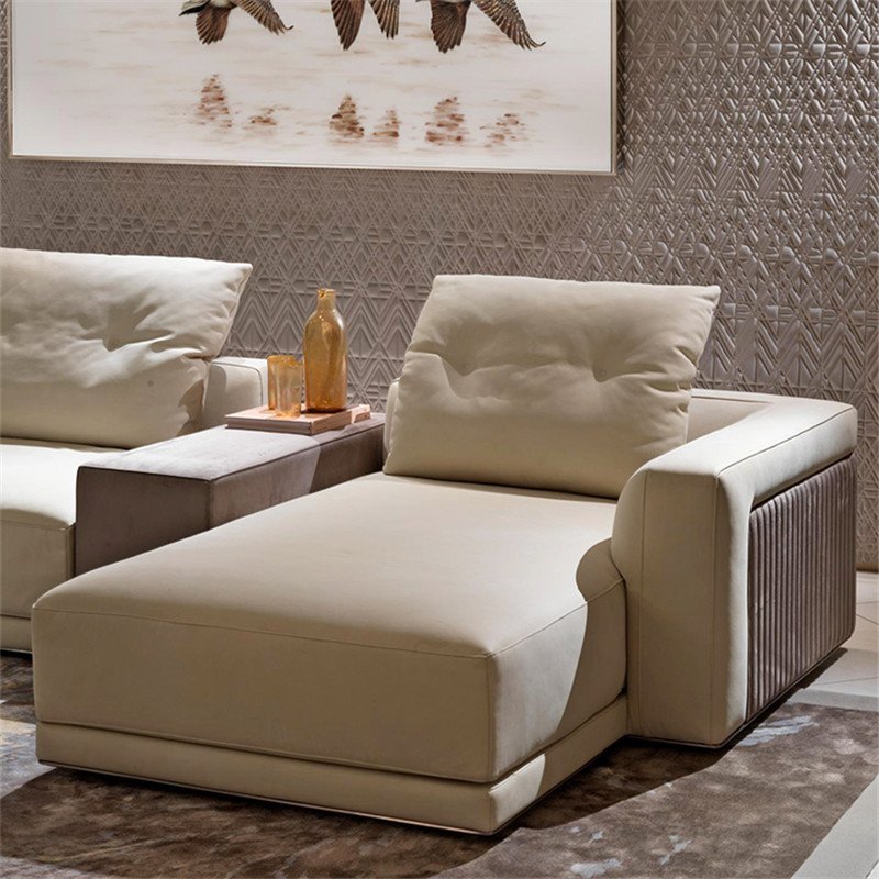 Zhida custom light luxury modern sitting room furniture living room fabric sofa set