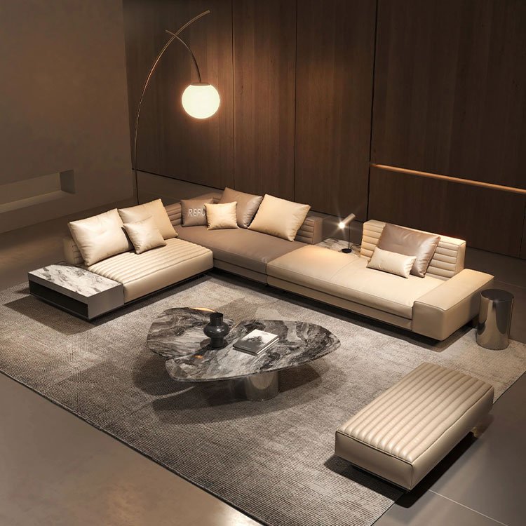 high quality sectional leather sofas for home furniture luxury modular living room modern sofa set