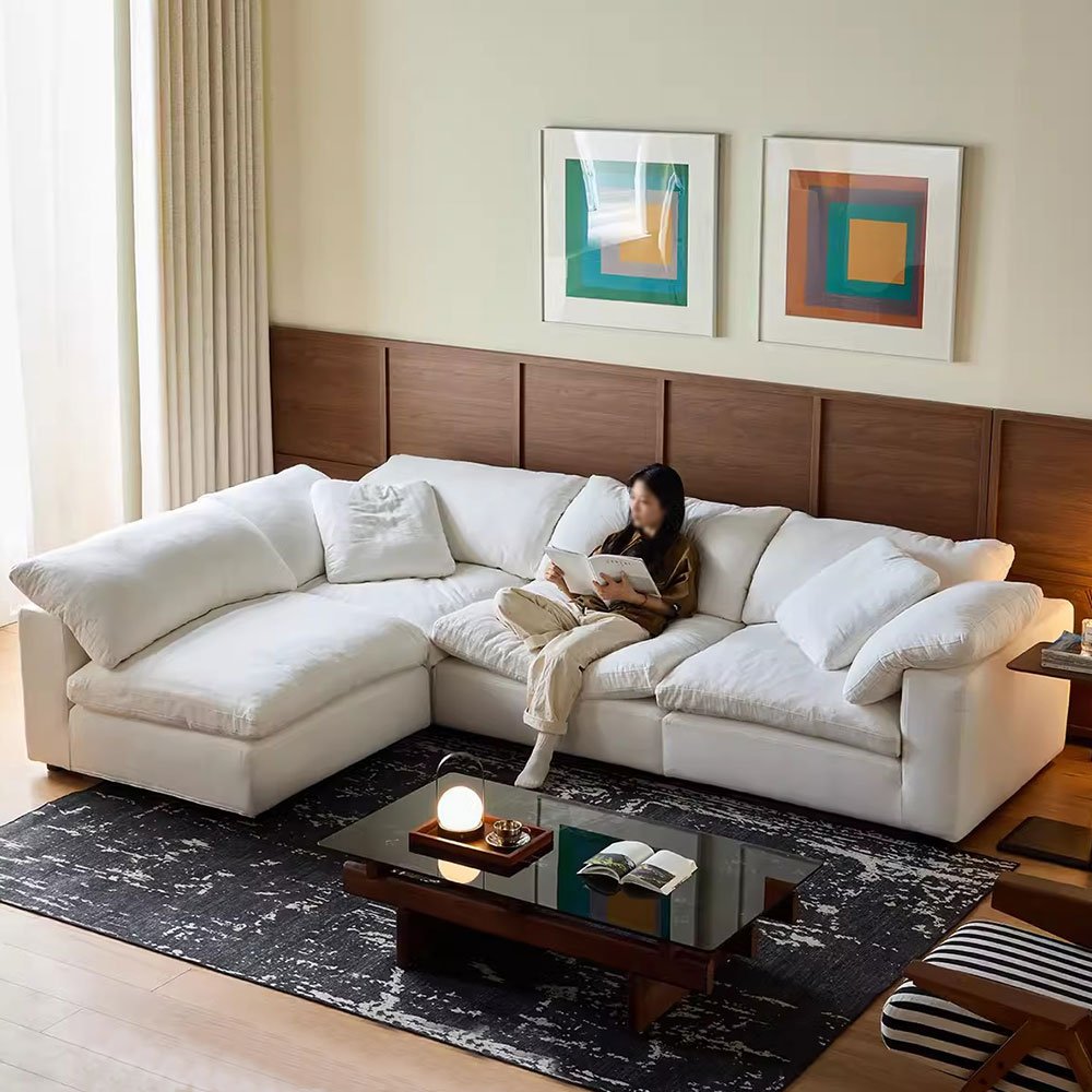 Modern and Minimalist High Grade Living Room Sofa Set Furniture Living Room TV Set Furniture
