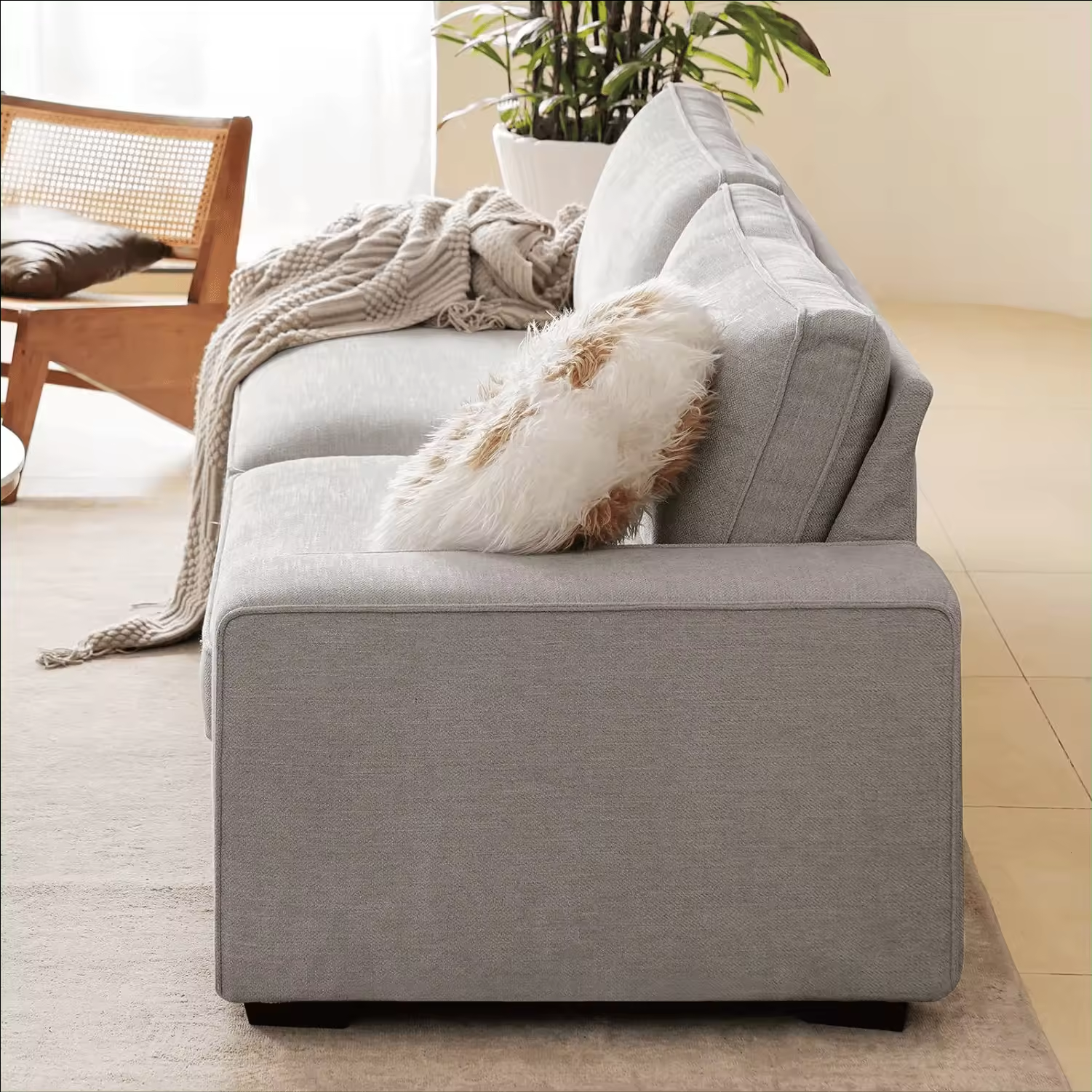 Sans Wholesale Corner Sofa Set Fabric Modular Sectional Sofa Loveseat For Living Room