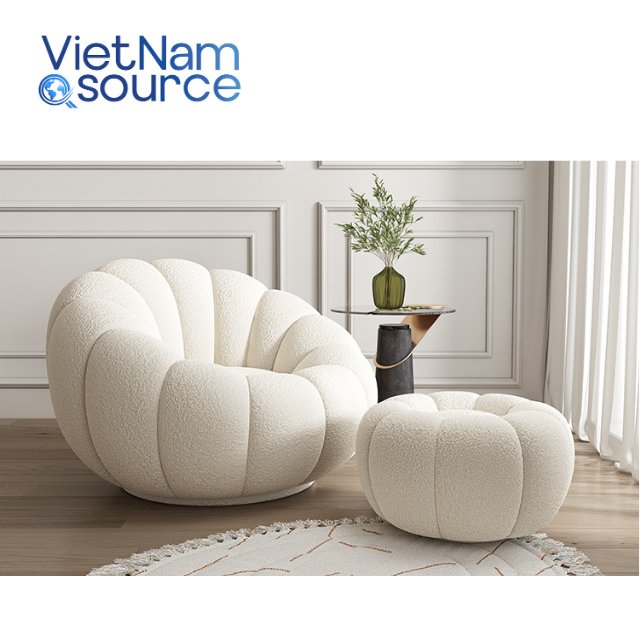 Stylish Living Room Sofa Chairs. Modern Fabric Upholstered Armchair. Cozy Single Sofa for Comfort.