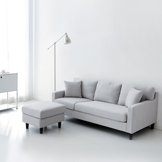 Market B Nersen Fabric Sofa 3 person 7953 Couch type