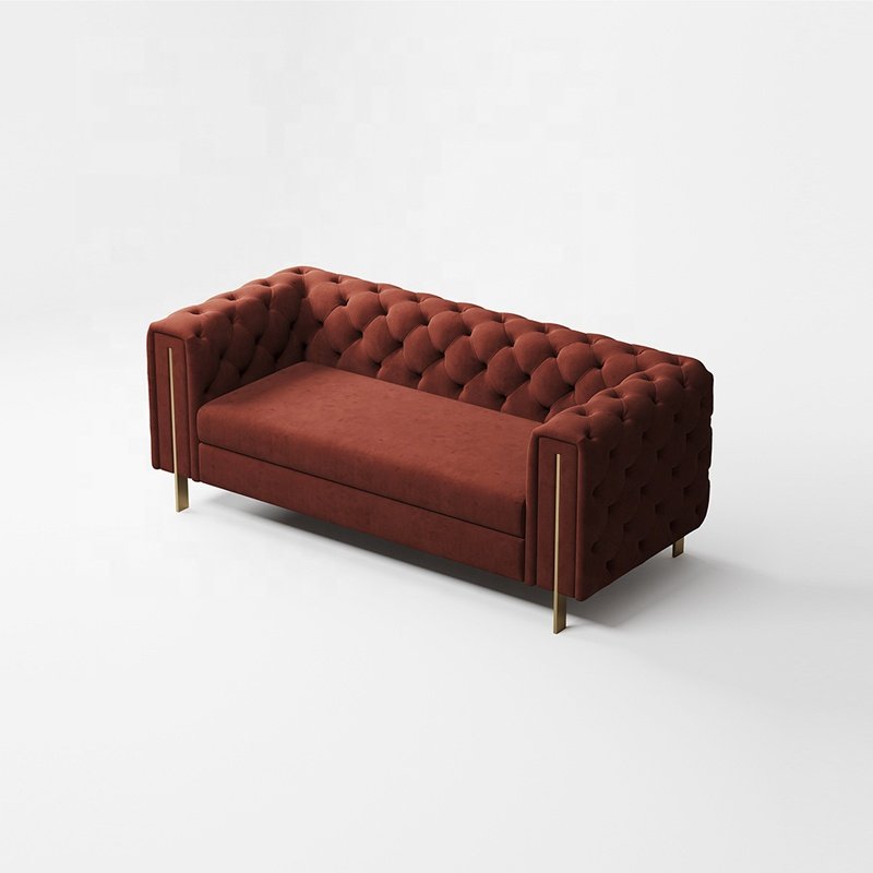 Luxury modern tufted velvet fabrics 1 2 3 seater lounge sofas living room home furniture sofa set designer