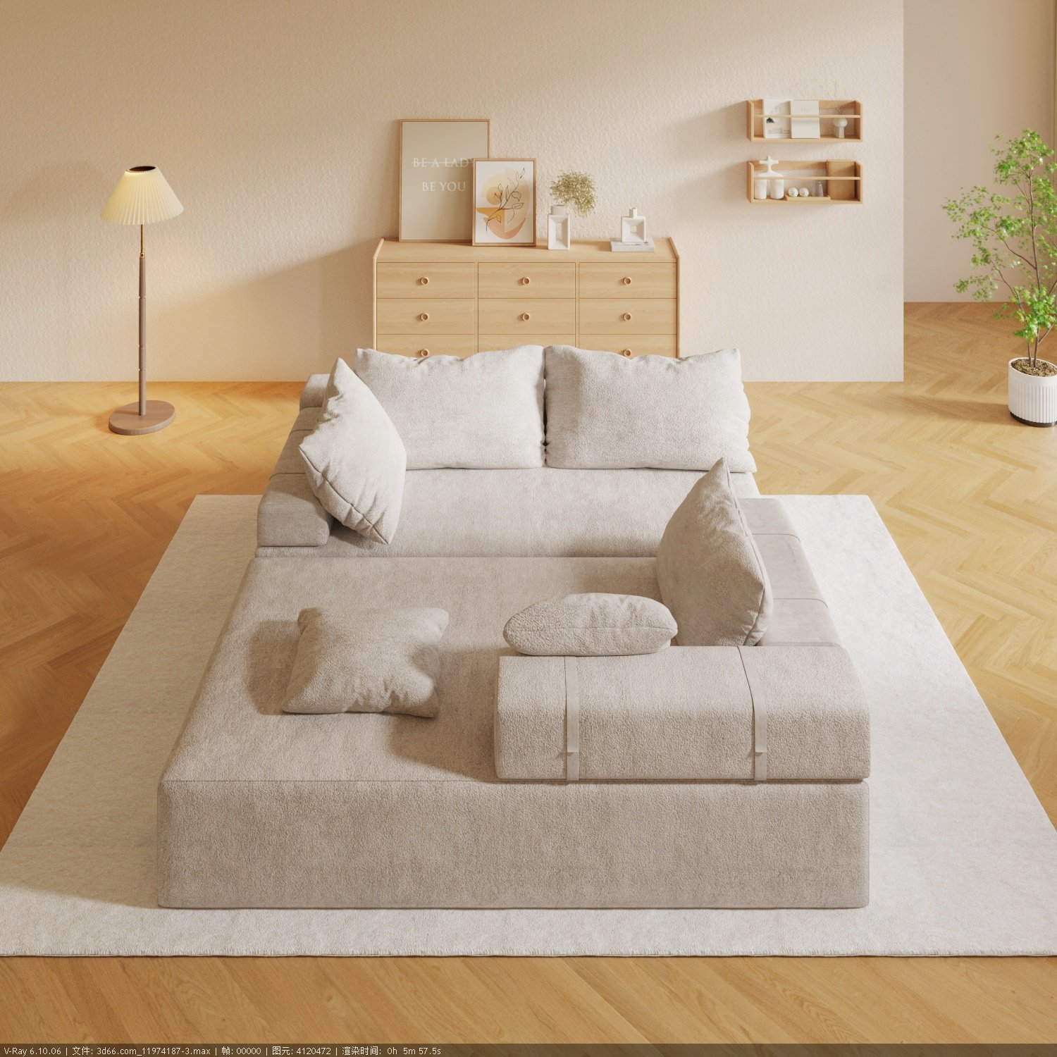 Mid Century Modern Sofa Velvet Sofa Extra Deep Seat Sectional Couch Oversize Home Furniture Living Room Sofa