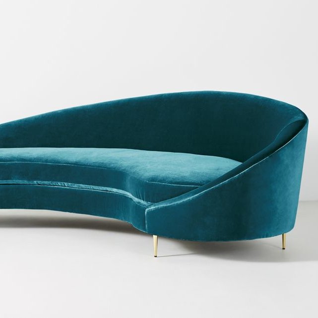 Asymmetrical Serpentine Sofa Ether Curved Sofa living room sofas furniture