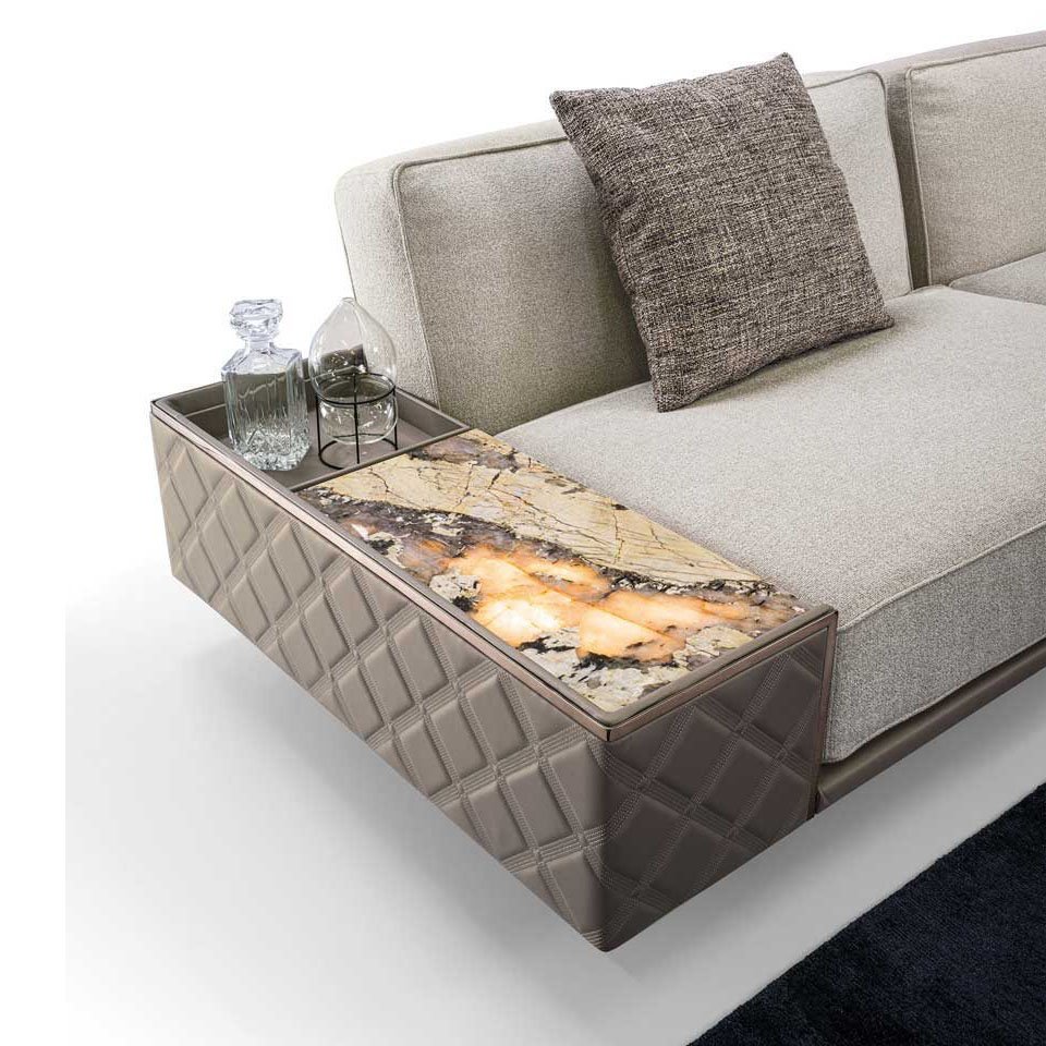 Modern minimalist genuine leather home Furniture 5 seater couch Luxury Living Room Sofas