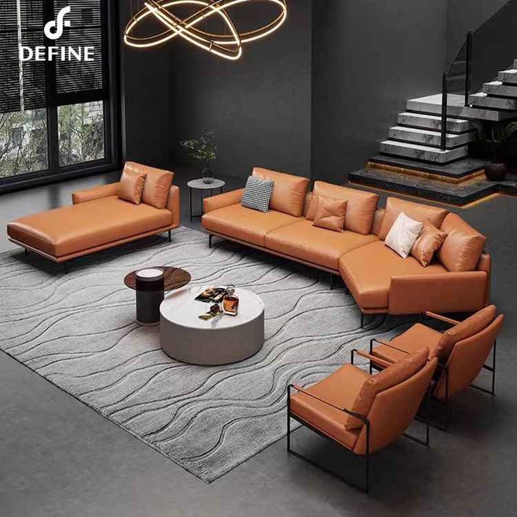 2022 new design simple modern sofa with arm 3 seaters living room sofa set furniture