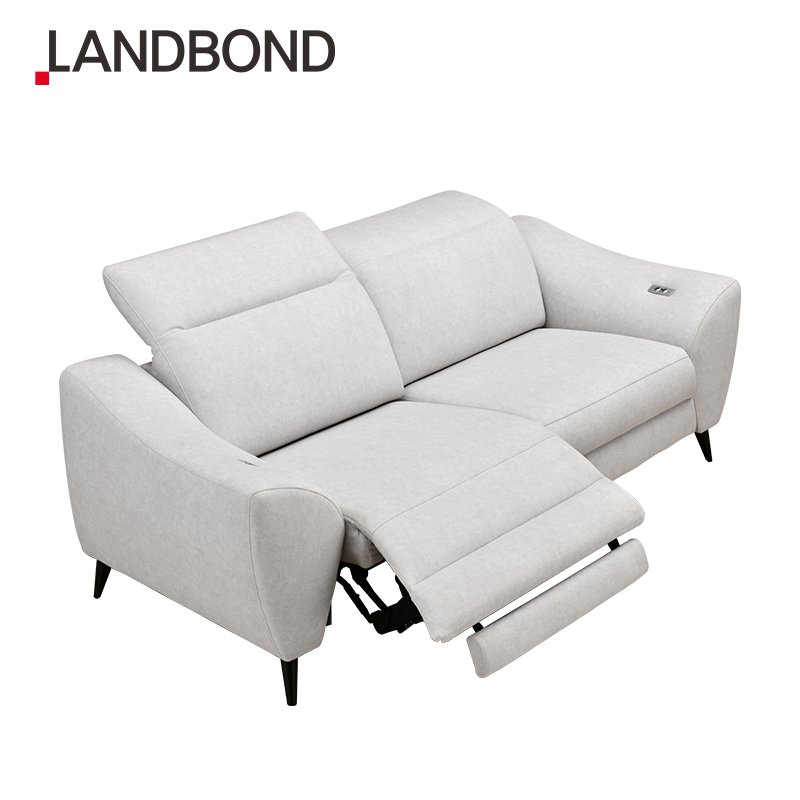 LANDBOND Home Sofa Set Furniture Luxury European style 3 Seater Fabric Electric power Recliner Living Room Sofa couch furniture