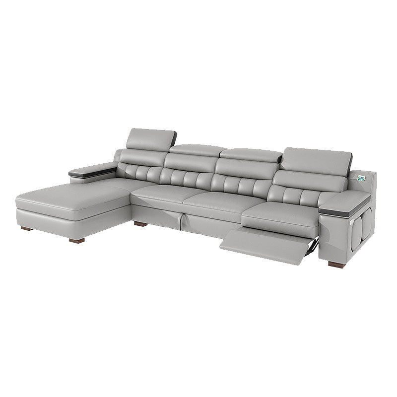luxury fabric home furniture Customization l shaped sectional sofa set smart modern design couch living room sofas
