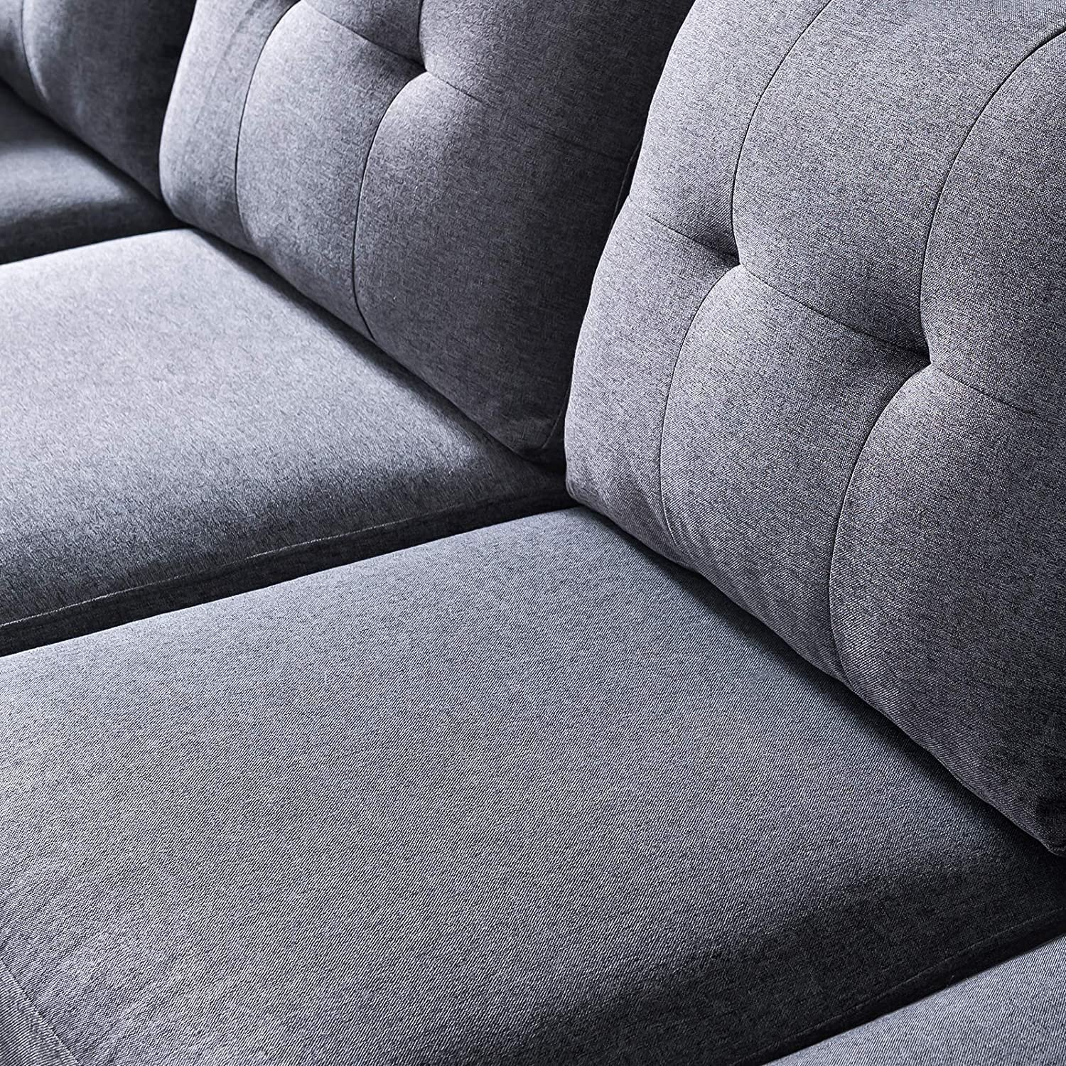 American Style home furniture fabric solid wood frame living room sofa sectional l shape capacity storage sofa