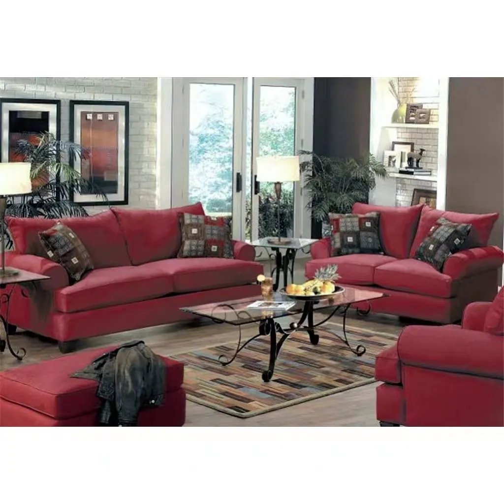Luxury Classic Living Room Sofas High Quality Home Furniture Leather Sofas Set