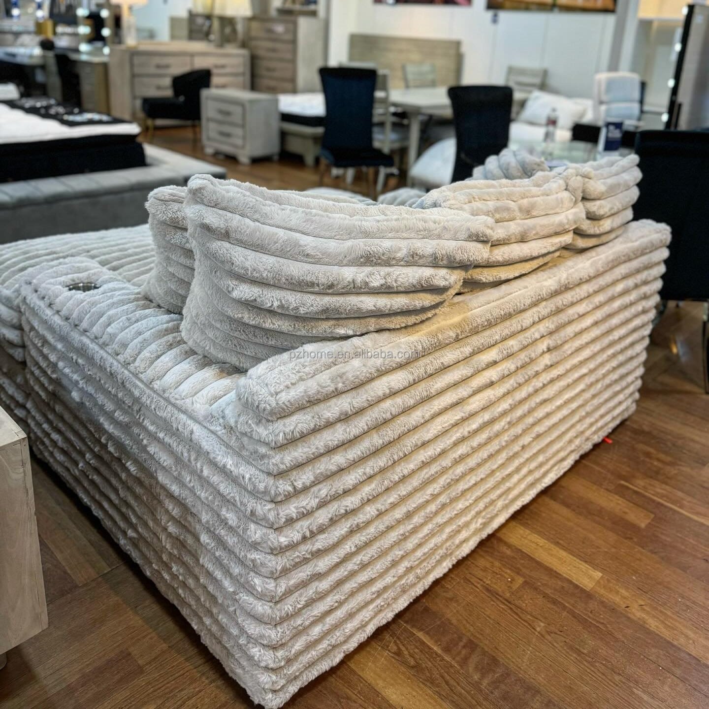 Nordic living room L-shaped sofa especially comfortable sofa living room sofa soft corduroy fabric luxury furniture