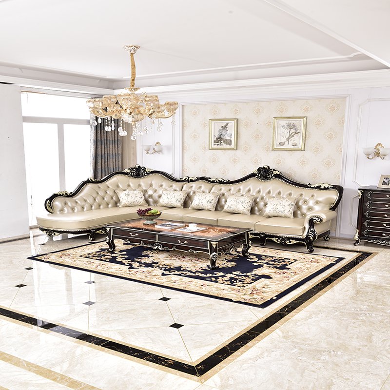 Antique sofa dermis Corner European classic fabric Dubai wholesaler sofa living room sofa